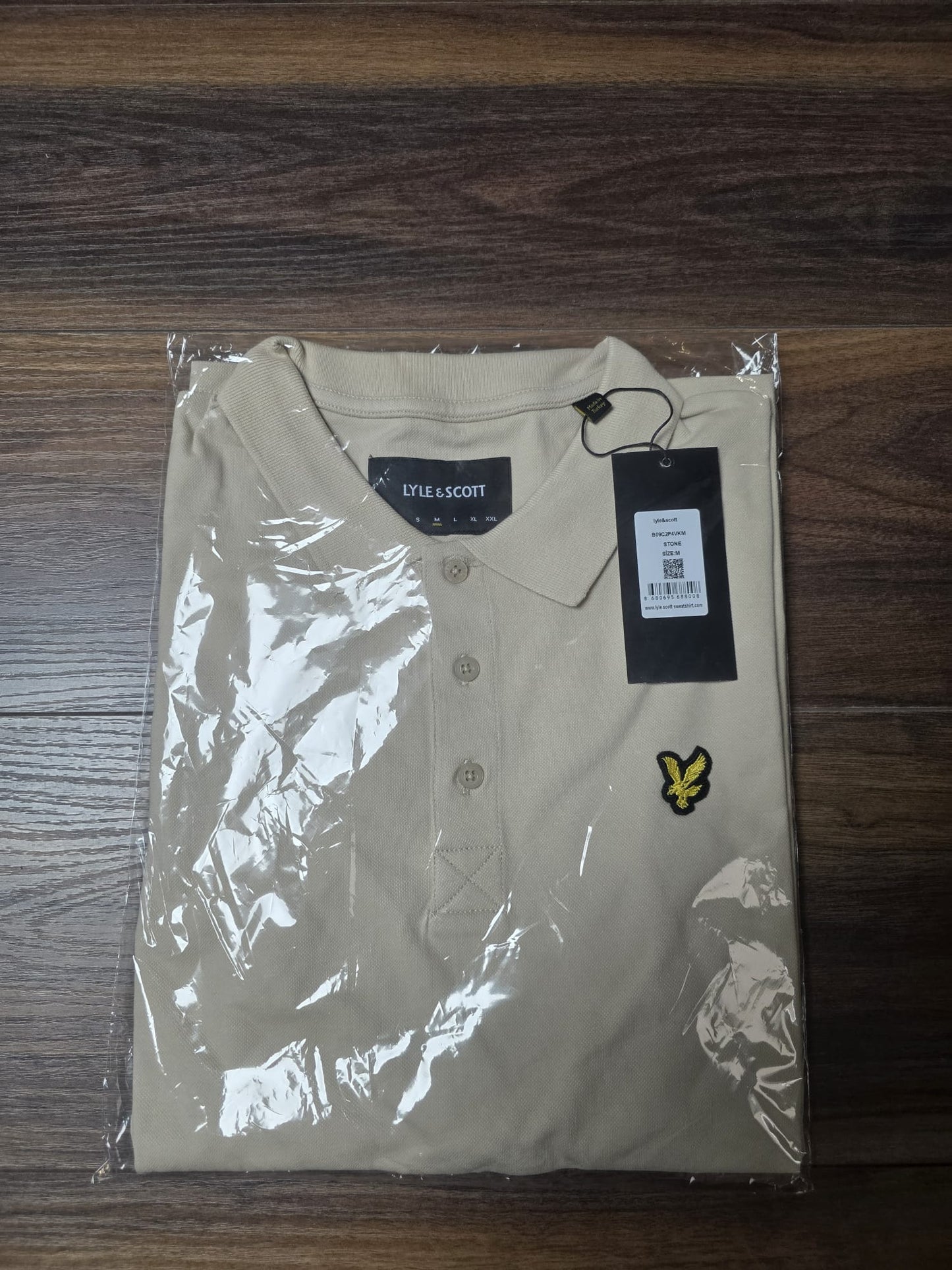 Lyle Scott polo majica ORIGINAL krem