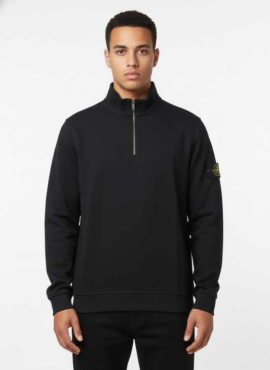 Stone Island half zip duks CRNA